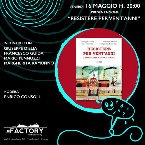 RESISTERE PER VENT’ANNI  Antifascisti in terra jonica