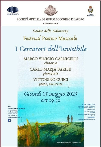 Festival Poetico e Musicale di Martina Franca | I cercatori dell’Invisibile