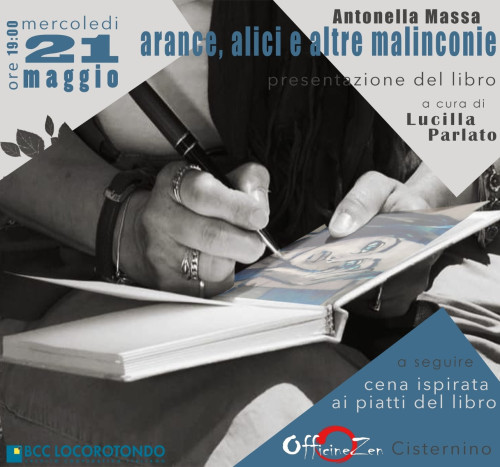 Finassage mostra Antonella Massa e presentazione libro "Arance alici e altre malinconie" con aperitivo tematico