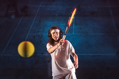 Paolo Valerio in Il muro trasparente. Delirio di un tennista sentimentale