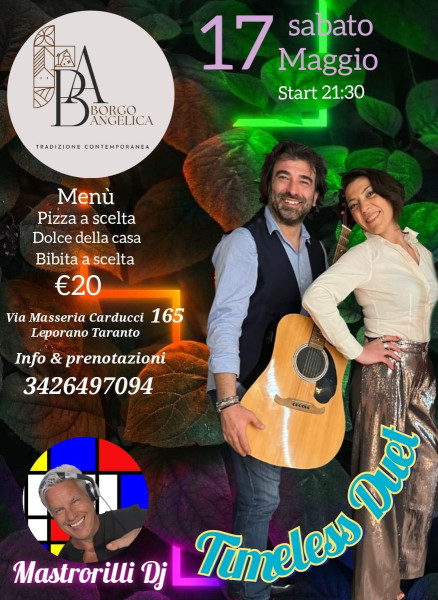 Cena spettacolo con i Timeless Duet