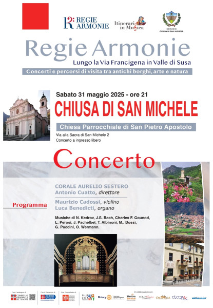 Regie Armonie arriva a Chiusa di San Michele