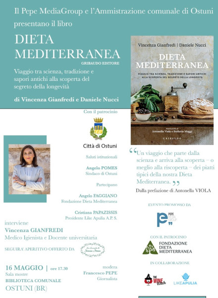Ostuni celebra la Dieta Mediterranea tra libri, saperi e sapori