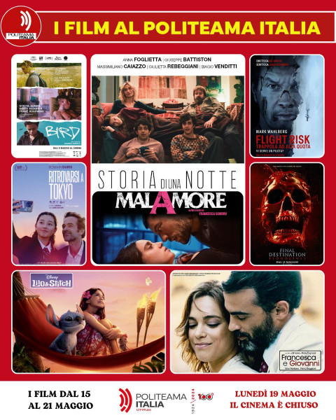 STORIA DI UNA NOTTE, BIRD e altri film imperdibili