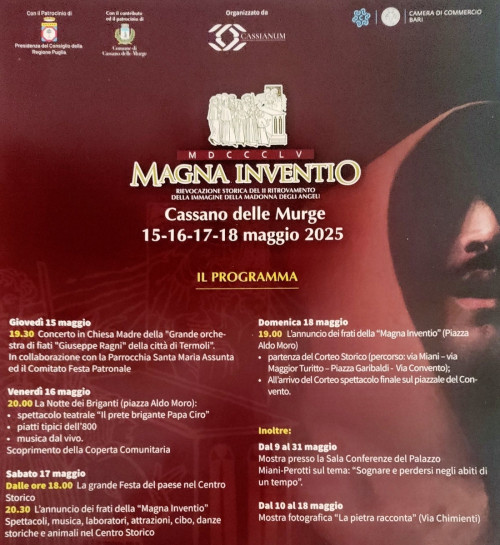 "Magna Inventio" dal 15 al 18 maggio la rievocazione storica del II ritrovamento della sacra icona mariana