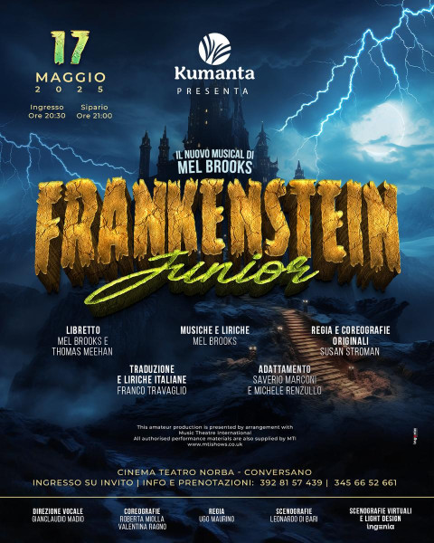 Kumanta Academy Presenta: Frankenstein jr  il Musical