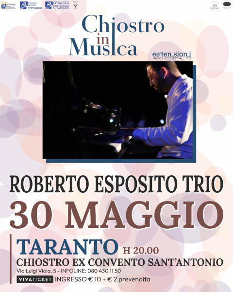 Estensioni Music Festival | Roberto Esposito Trio | Chiostro in Musica