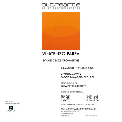 Vincenzo Parea. Evanescenze cromatiche.