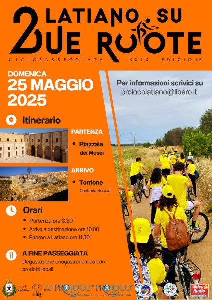 XXIX CICLOPASSEGGIATA LATIANO SU 2UE RUOTE