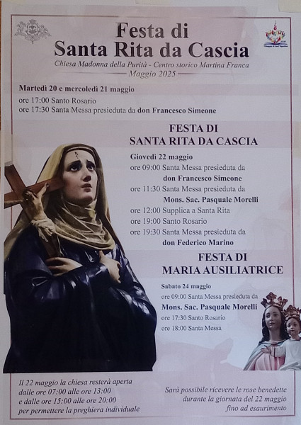 Feste di Santa Rita e di Maria Ausiliatrice