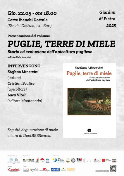 Presentazione del libro "Puglie, terre di miele. Storia ed evoluzione dell'apicoltura pugliese"