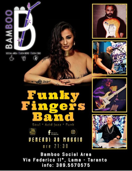 Funky Fingers Band Live Bamboo Social Area