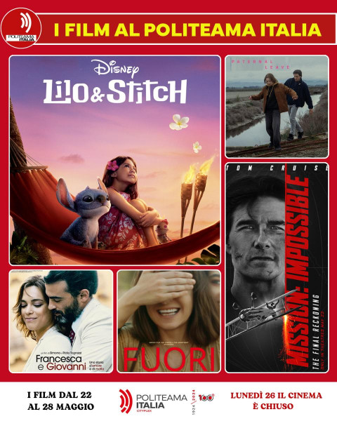 LILO & STITCH, MISSION IMPOSSIBLE, FUORI e altri film ti aspettano