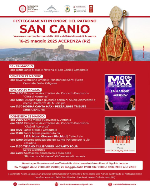Festeggiamenti in Onore del Patrono San Canio