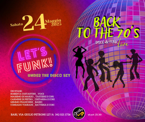BACK TO THE 70’s_Disco&Funk_live music