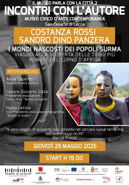 Costanza Rossi e Sandro Dino Panzera presentano il loro reportage "I mondi nascosti dei popoli Surma"