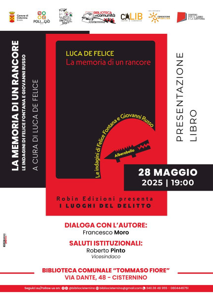 LUCA DE FELICE presenta La memoria di un rancore