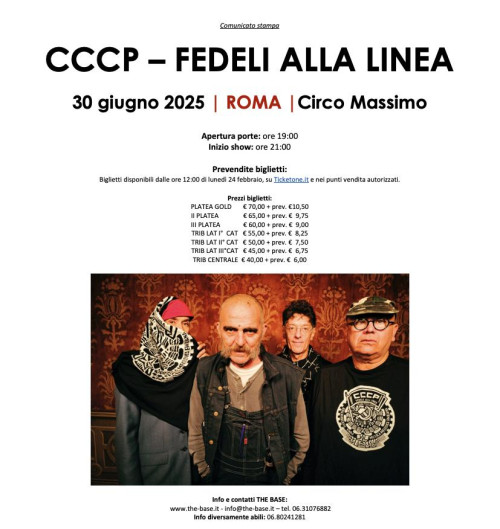 CCCP  FEDELI ALLA LINEA in concerto