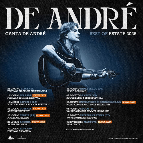 De André Canta de André il Tour di Cristiano de André