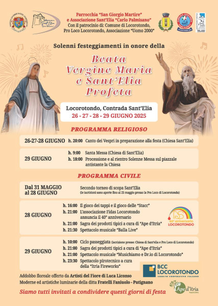 Festa in onore della Beata Vergine Maria e Sant'Elia Profeta