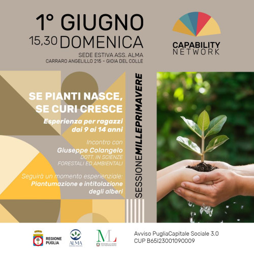 Se pianti nasce, se curi cresce