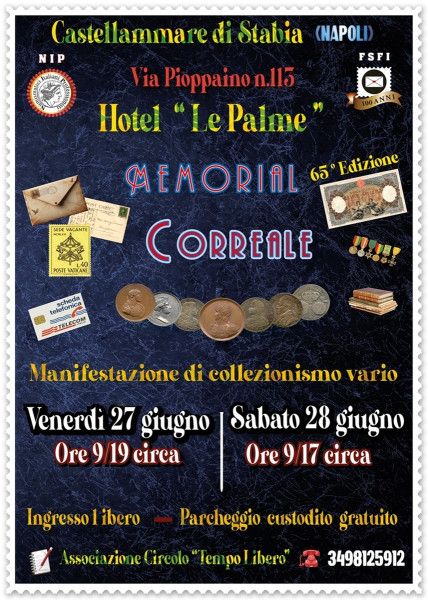 Collezionismo: Torna il 27 e 28 giugno il Memorial Correale