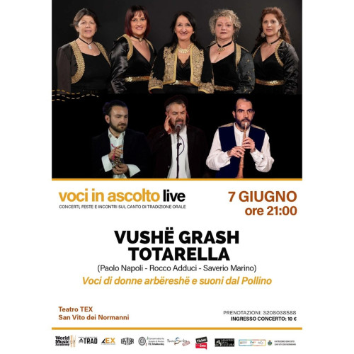 Vushë Grash e Totarella in concerto per Voci in Ascolto