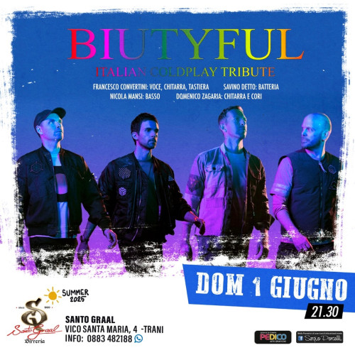 Biutyful - Italian Coldplay Tribute live a Tranil