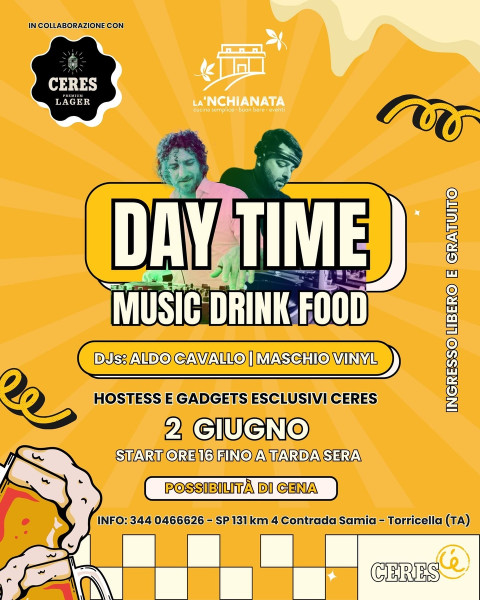 "Day Time Party" con Aldo Cavallo & Maschio Vinyl dj set, il 2 giugno a La’nchianata