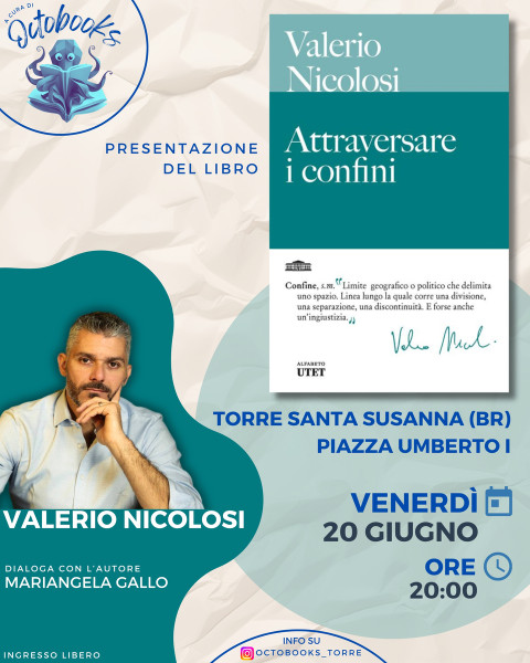 Valerio Nicolosi: "Attraversare i confini" - Presentazione del libro