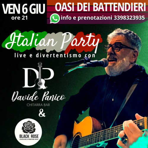 Inaugurazione stagione estiva con Davide Panico Italian party