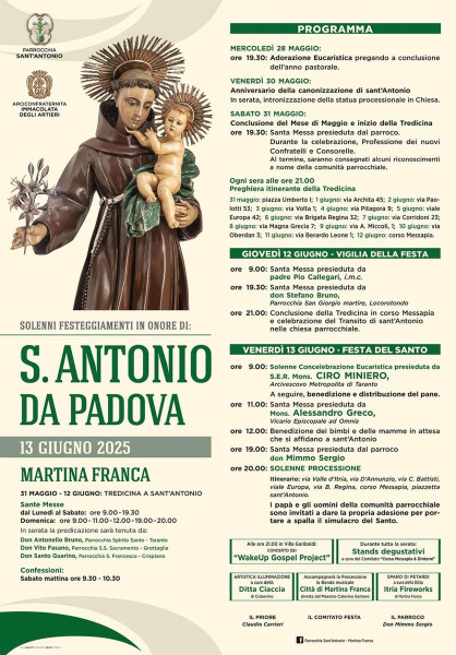 Festa e processione di Sant'Antonio di Padova