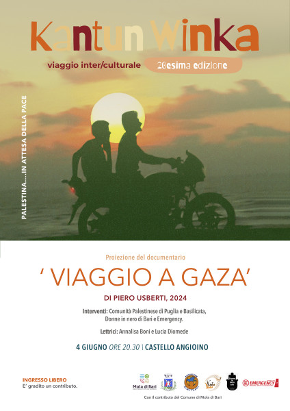 Kantun Winka, Documentario  VIAGGIO A GAZA  di Piero Usberti. (Italia/Palestina/Francia, 2024, 67’)