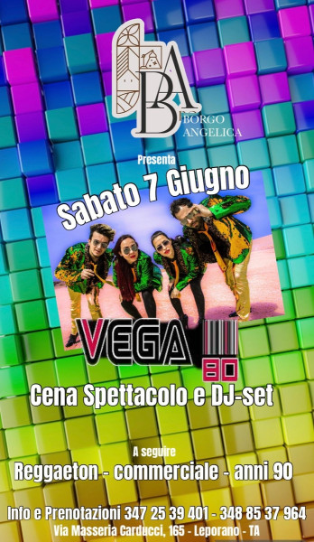 Vega 80 cena spettacolo