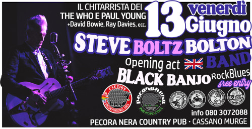 STEVE Boltz BOLTON - opening BLACK BANJO in concerto
