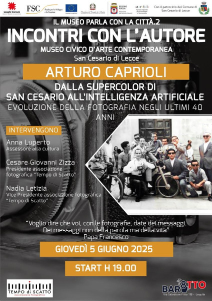 L’arte fotografica di Arturo Caprioli nel Museo Civico di San Cesario di Lecce
