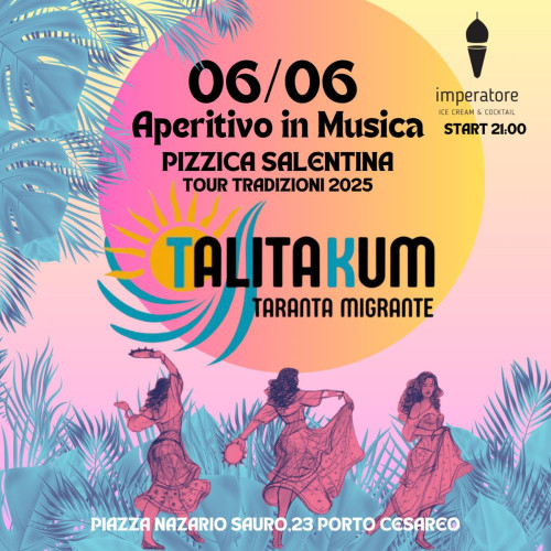 La Pizzica Salentina Accende il Bar Imperatore con i Talitakum - Taranta Migrante