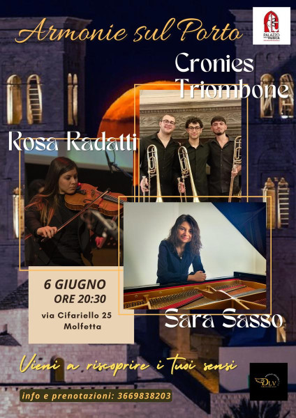 "Armonie sul Porto": Il Terzo Appuntamento Raddoppia l'Incanto con Tromboni, Pianoforte e Viola!