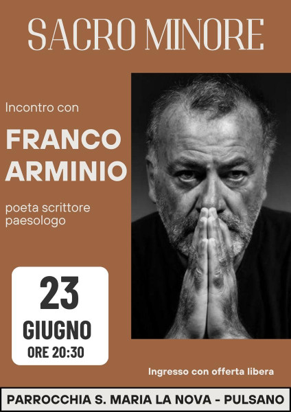 Sacro Minore - incontro con Franco Arminio