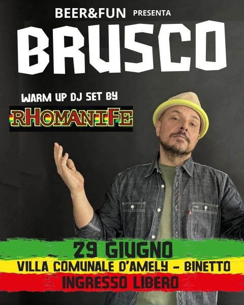 Dom29giu Rhomanife + Brusco al Beer&fun di Binetto