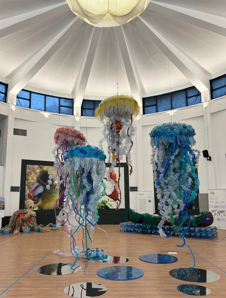 Esposizione PLASTICOCENE al Bioparco di Roma