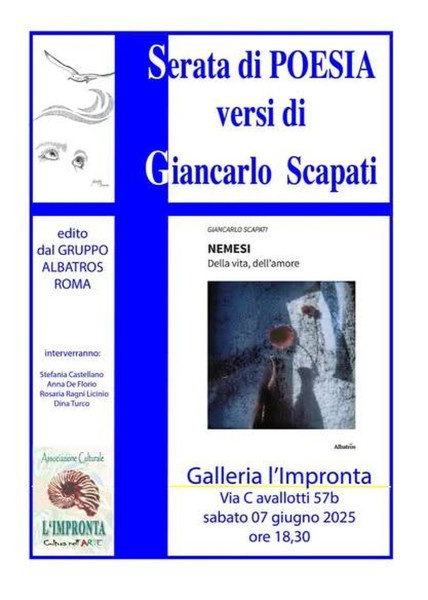 Presentazione del Libro "nemesi della Vita, Dell'amore" di Giancarlo Scapati