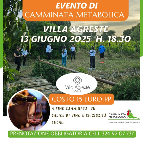 Camminata Metabolica in vigna.
