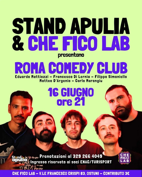 Roma Comedy Club arriva a Ostuni!