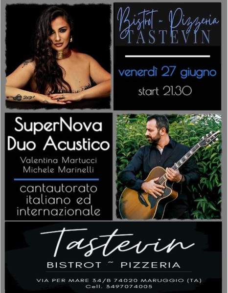 SuperNova Duo Acustico Live al Tastevin Bistrot