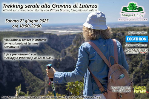 Trekking serale alla Gravina di Laterza