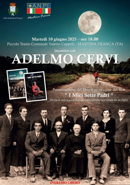 Martina Franca – Adelmo Cervi – Presentazione del libro e docufilm