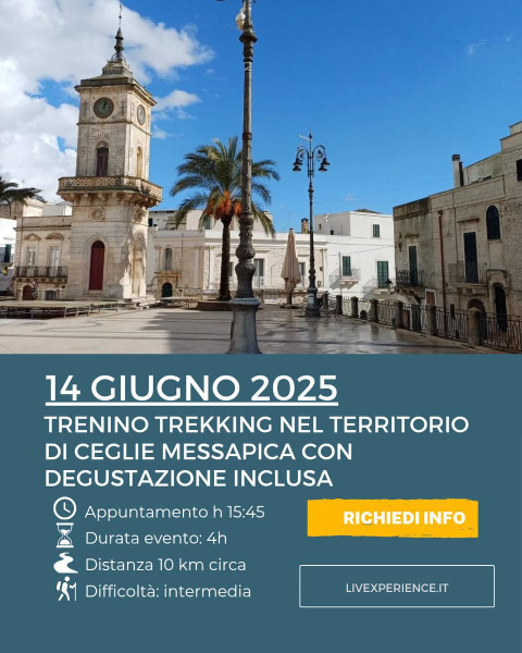 TRENINO TREKKING NEL TERRITORIO DI CEGLIE MESSAPICA
