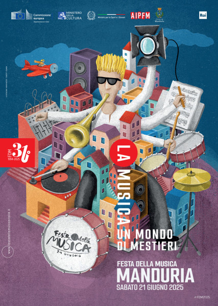 La Festa della Musica a Manduria, sabato 21 giugno in contemporanea europea