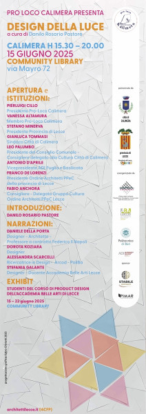 Il "Design della Luce" on stage a Calimera per la Festa dei Lampioni: un Convegno e una Mostra rivisitano  la tradizione legata al solstizio d’estate